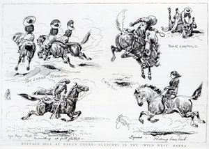 Skitser fra Buffalo Bills Wild West Show på Earl